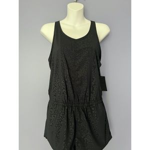 Hurley, Black Animal Print Women's Extra Small Romper